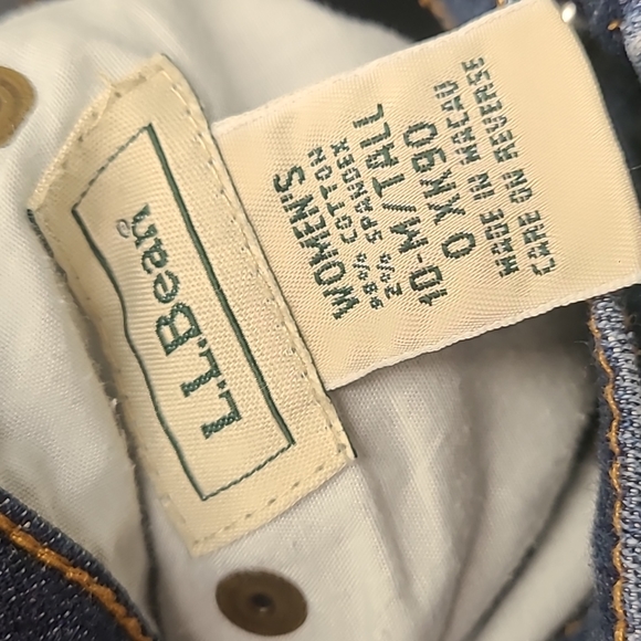 LL Bean Dark Wash Baby Boot Jeans size 10 - Picture 8 of 8